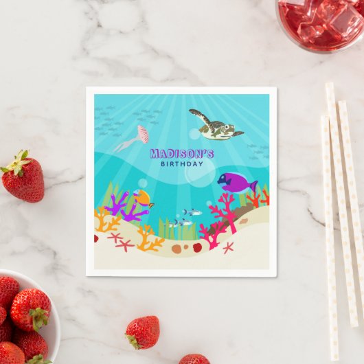 Dieren in het Zee van de Kleurrijke Oceaan Servet (Insitu)