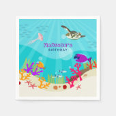 Dieren in het Zee van de Kleurrijke Oceaan Servet (Voorkant)