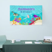 Dieren in het Zee van de Kleurrijke Oceaan Spandoek (Beurs)