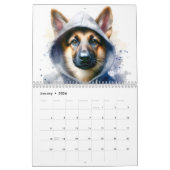 Dieren in Hoodies Splatter Art 2025 12 maand Kalender (Jan 2026)