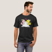Dieren in liefde vrienden t-shirt (Voorkant volledig)