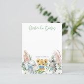 Dieren in maskerneutrale wensen voor baby (Staand voorkant)