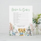 Dieren in maskerneutrale wensen voor baby briefhoofd (Staand voorkant)