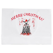 DIEREN IN Santa hoeden CADEAUZAKKEN Groot Cadeauzakje (Achterkant)