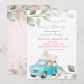 Dieren in Stippen van auto's - Florence per Baby s Kaart (Voorkant / Achterkant)