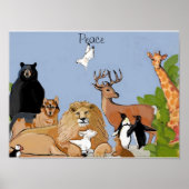 Dieren in vrede poster (Voorkant)