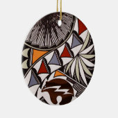 DIEREN Inheemse Amerikaanse Folk Art BEER Icon Keramisch Ornament (Rechts)