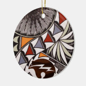 DIEREN Inheemse Amerikaanse Folk Art BEER Icon Keramisch Ornament (Links)