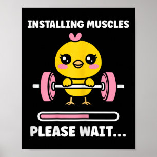 Dieren Installeren Spieren Fitness Bodybuilding Ch Poster