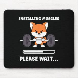 Dieren installeren spieren fitness bodybuilding Fo Muismat