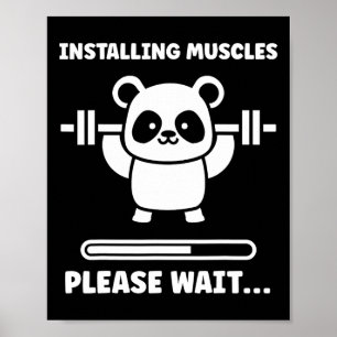Dieren Installeren Spieren Fitness Bodybuilding Ko Poster