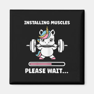 Dieren Installeren Spieren Fitness Bodybuilding On Magneet