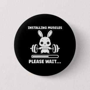 Dieren installeren spieren fitness bodybuilding Ra Ronde Button 5,7 Cm