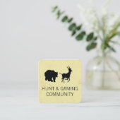 Dieren/jachtgemeenschap Vierkante Visitekaartje (Staand voorkant)