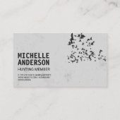 Dieren / Jagen / Gamen Visitekaartje (Achterkant)