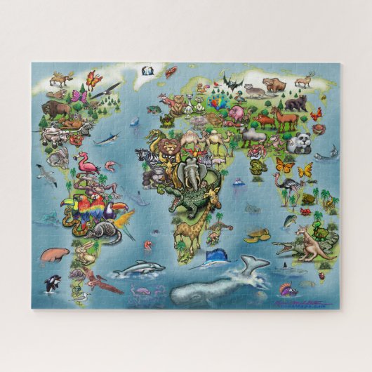 Dieren Jigzaag Puzzle Legpuzzel (Horizontaal)