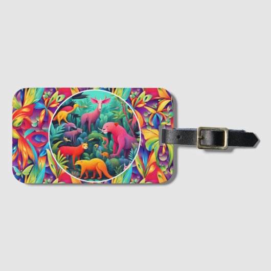 Dieren Jungle Bagagelabel (Voorkant (horizontaal))