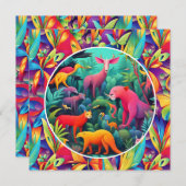 Dieren Jungle Feestdagenkaart (Voorkant / Achterkant)