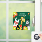 Dieren Jungle Safari Speelcentrum Raamsticker (Huis)