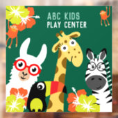Dieren Jungle Safari Speelcentrum Raamsticker (Vel 2)