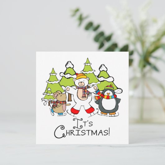 Dieren Kerstmis (Staand voorkant)