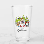 Dieren Kerstmis Glas (Voorkant)