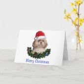 Dieren Kerstmis Kaart (Gele Bloem)
