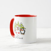 Dieren Kerstmis Mok (Voorkant links)