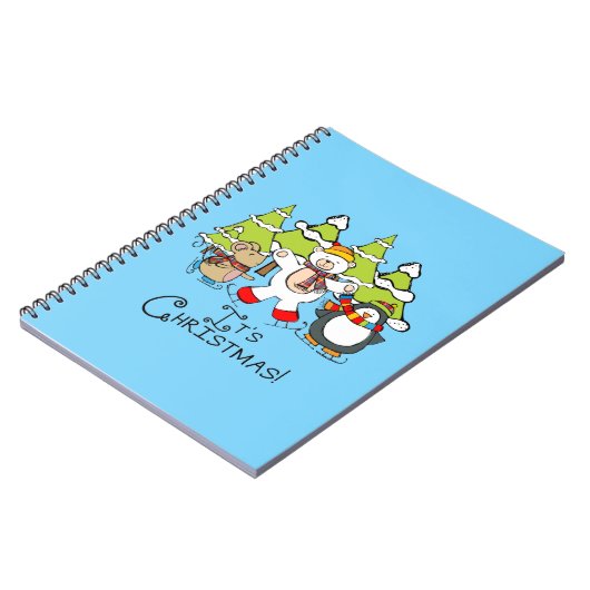 Dieren Kerstmis Notitieboek (Linkerzijde)