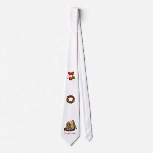 Dieren Kerststrik Stropdas (Voorkant)
