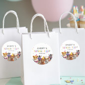 Dieren Kinder Verjaardag Ronde Sticker