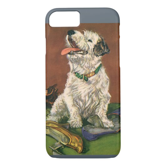  dieren, kotterders puppy kauwschoenen Case-Mate iPhone case (Achterkant)