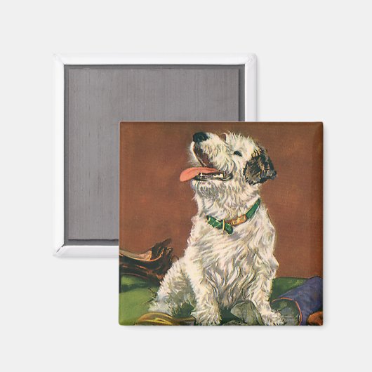 dieren, kotterders puppy kauwschoenen magneet (Voorkant / Achterkant)