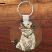 dieren, kotterders puppy kauwschoenen sleutelhanger (Voorkant)