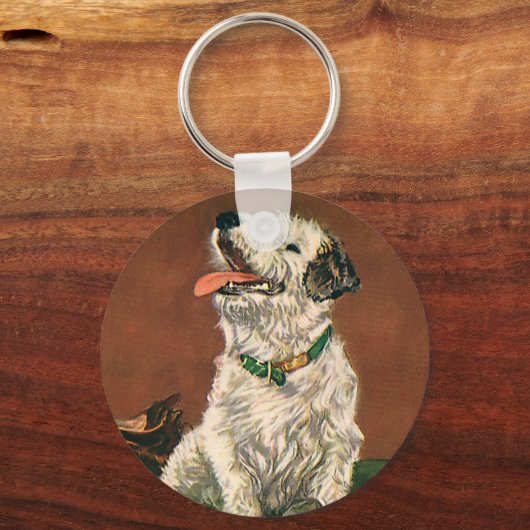 dieren, kotterders puppy kauwschoenen sleutelhanger (Voorkant)