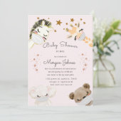 dieren krijgen een Baby shower met een masker per  (Staand voorkant)