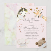 dieren krijgen een Baby shower met een masker per  (Voorkant / Achterkant)