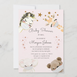 dieren krijgen een Baby shower met een masker per 