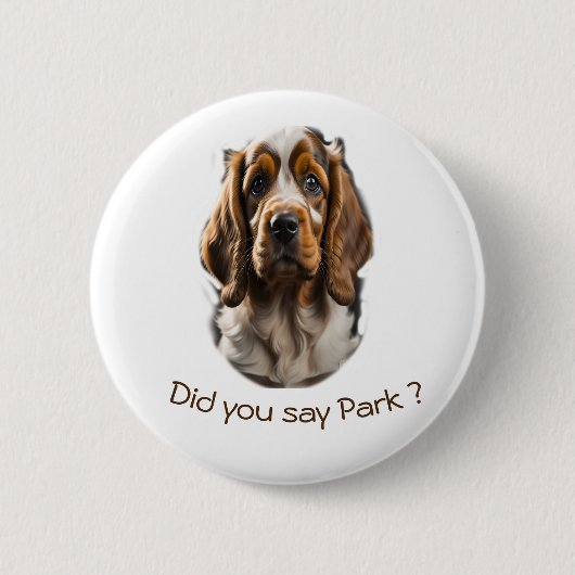 Dieren Kunst Ronde Button 5,7 Cm (Voorkant)