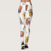 Dieren leven naadloos patroon leggings (Achterkant)
