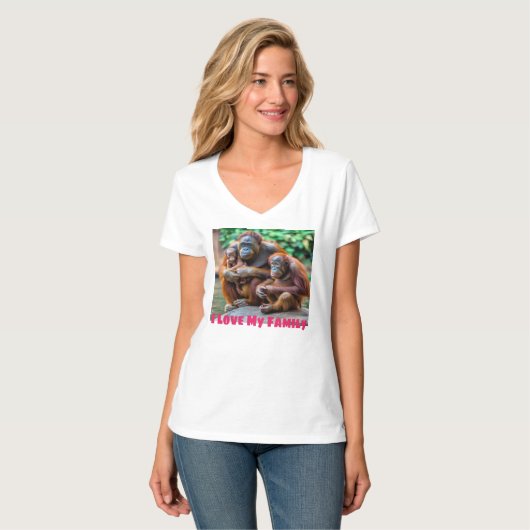 Dieren leven samen t-shirt (Voorkant volledig)