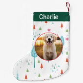 Dieren Liefhebber Kerstmis Aangepaste Naam & Foto  Kleine Kerstsok (Achterkant)