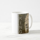 Dieren Lion Face King Elegant Sjabloon Trendy Koffiemok (Voorkant rechts)