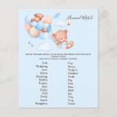 Dieren Match Baby Shower Spel (Voorkant)