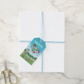 Dieren met Ballonnen Cadeaulabel (Met Touw)