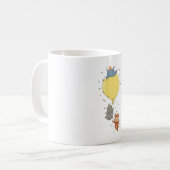 Dieren met een ballon koffiemok (Voorkant links)