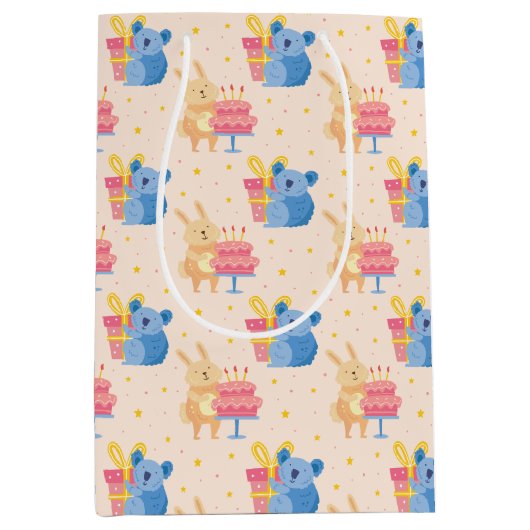 Dieren met een donkere huidskleur medium cadeauzakje (Voorkant)