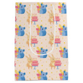 Dieren met een donkere huidskleur medium cadeauzakje (Achterkant)