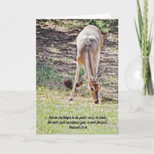 Dieren Natuur Geloof Delen Dankkaart Kaart