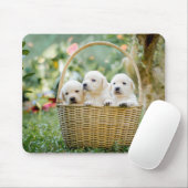 Dieren, natuur, puppy muismat (Met muis)